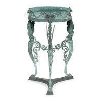 An Italian Green Patinated Bronze Tripod Athénienne