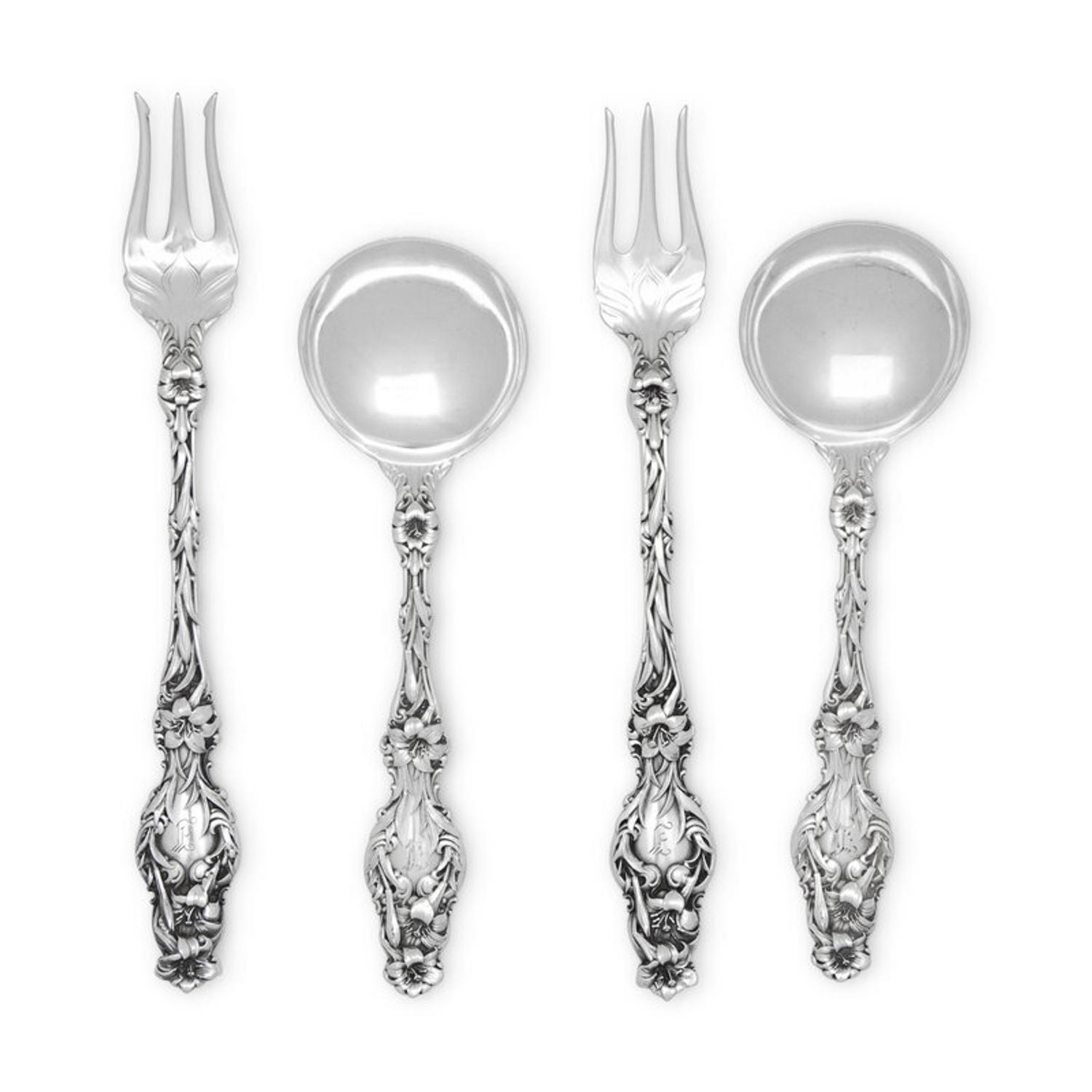 A Group of American Silver Flatware Articles