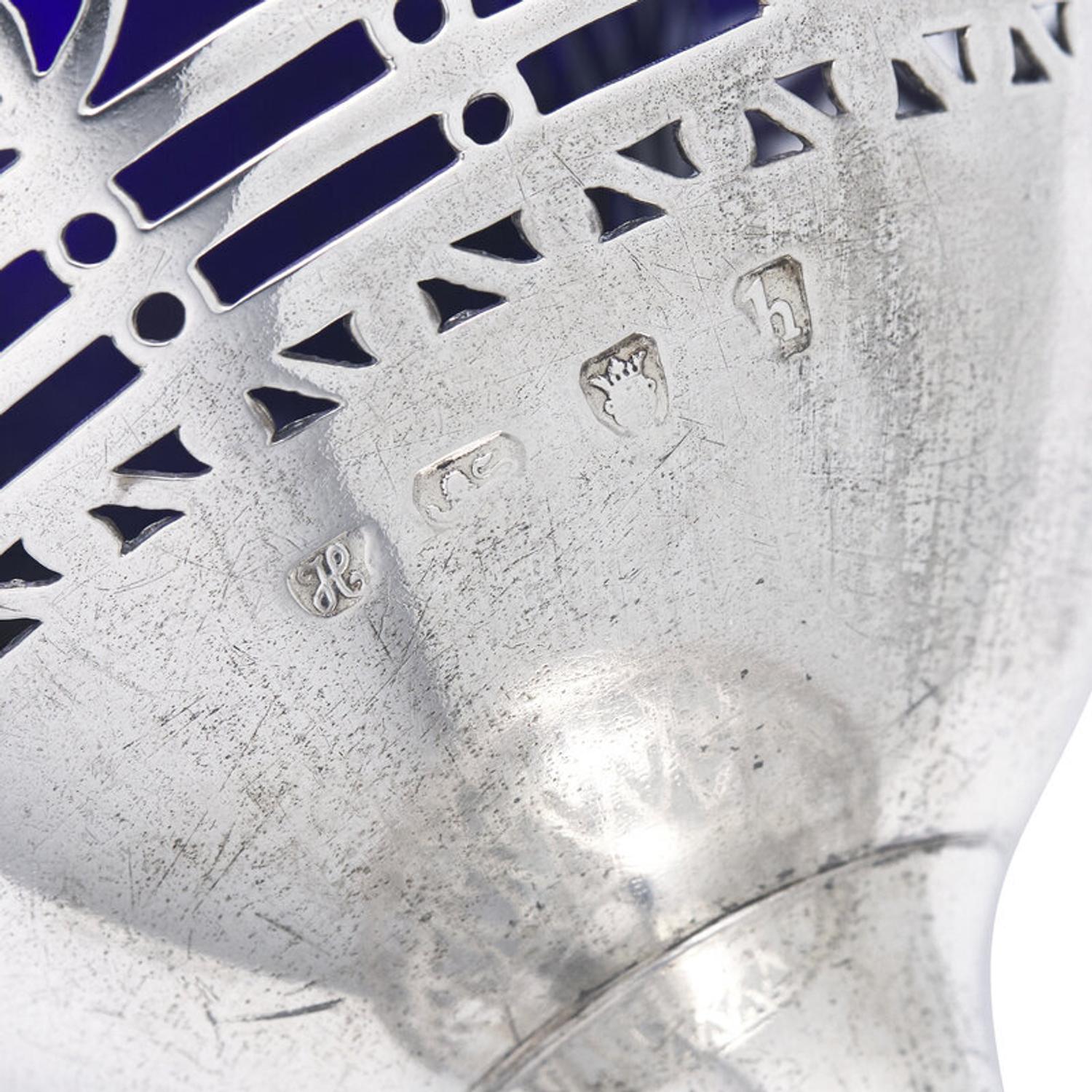 A George III Engraved and Pierced Silver Sugar Basket