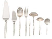 An American Silver Flatware Service
