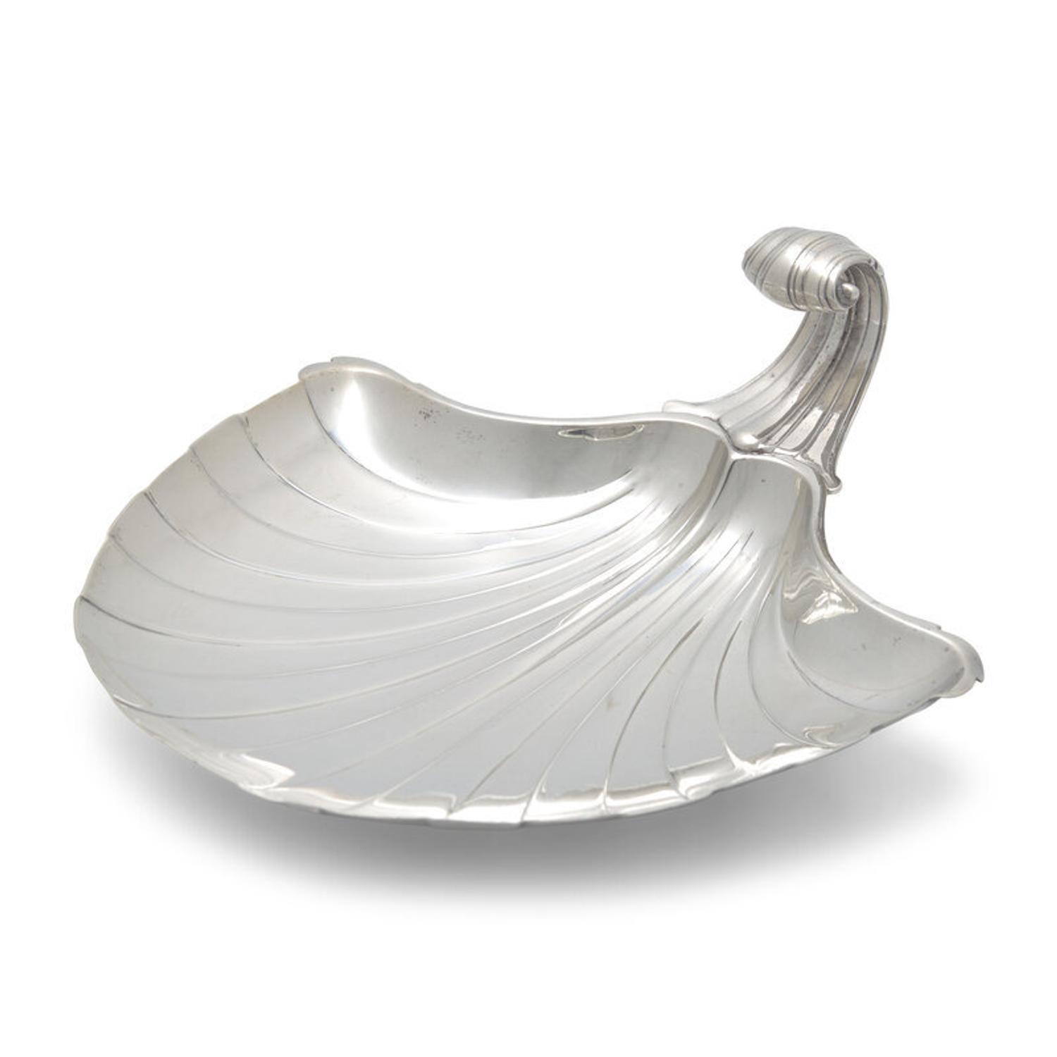 An American Silver Shell-Form Dish