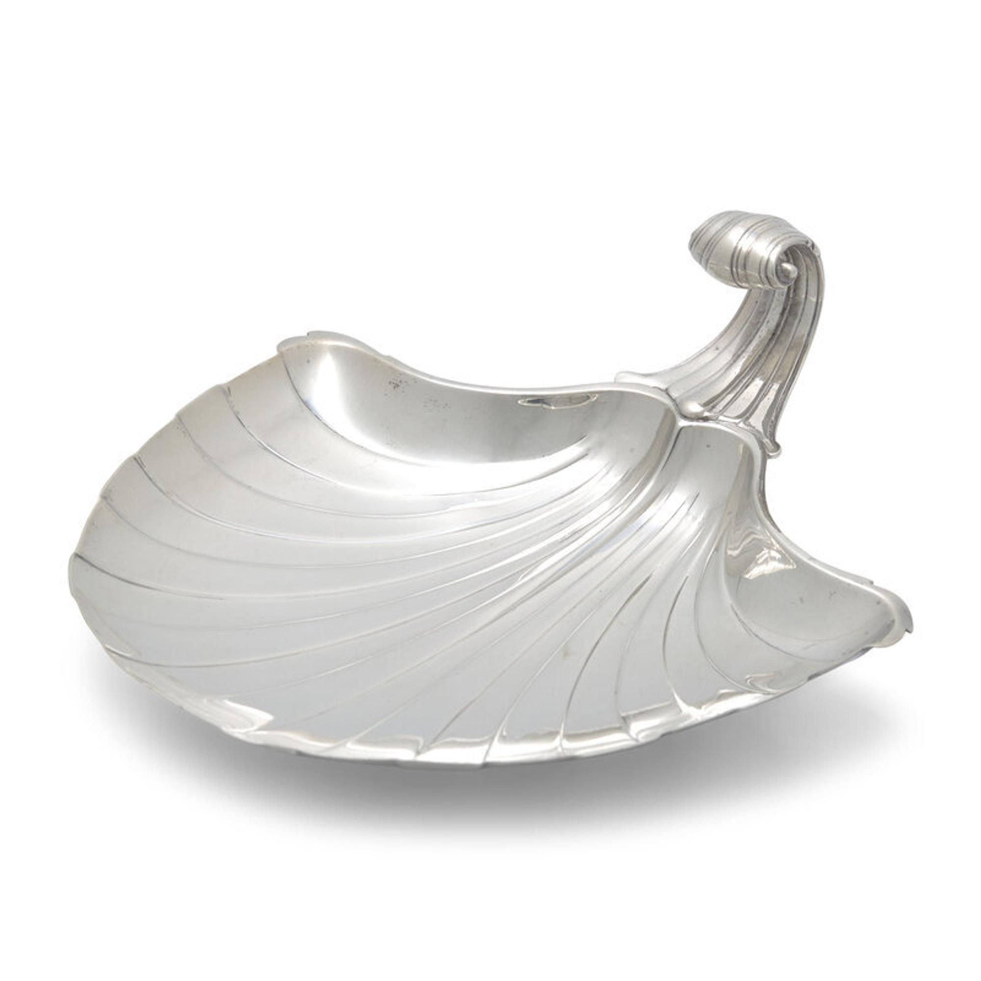 An American Silver Shell-Form Dish