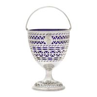 A George III Engraved and Pierced Silver Sugar Basket