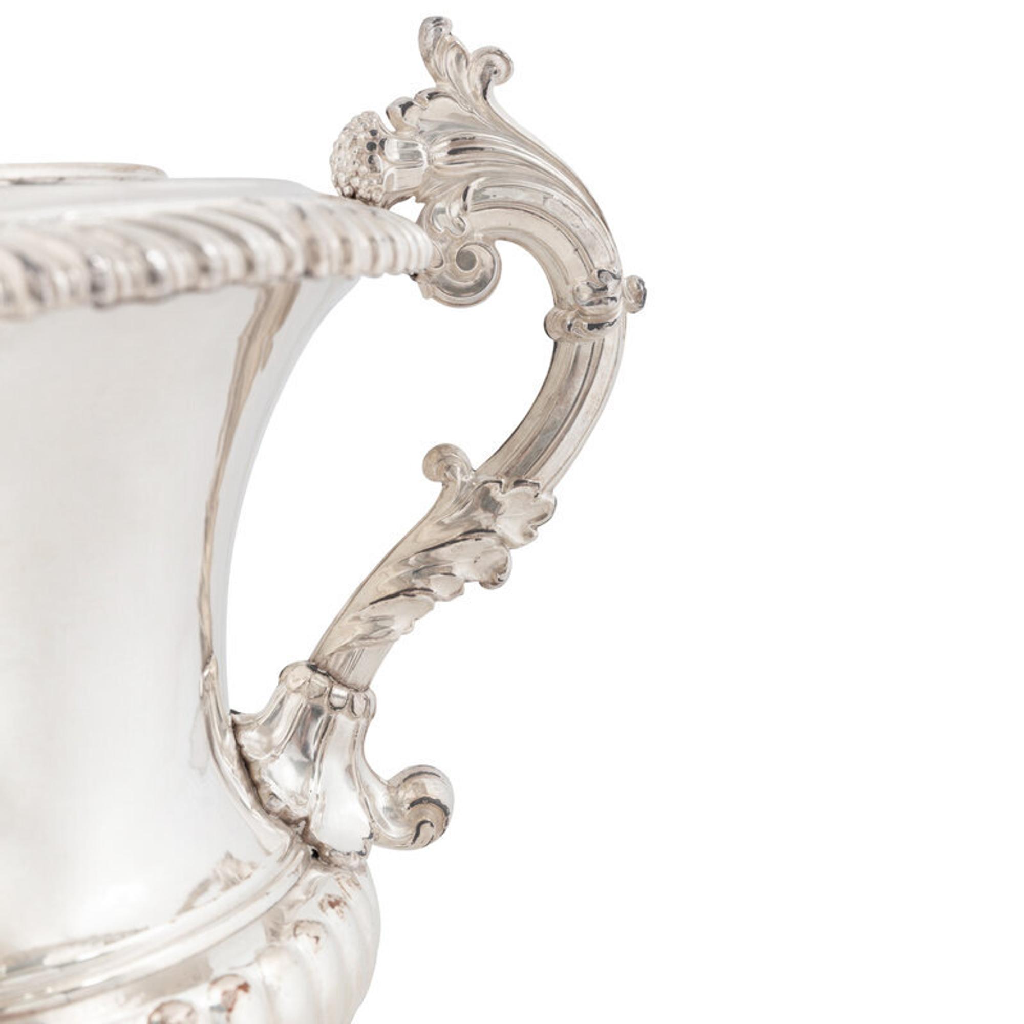 A Pair of English Silver-Plate Wine Coolers