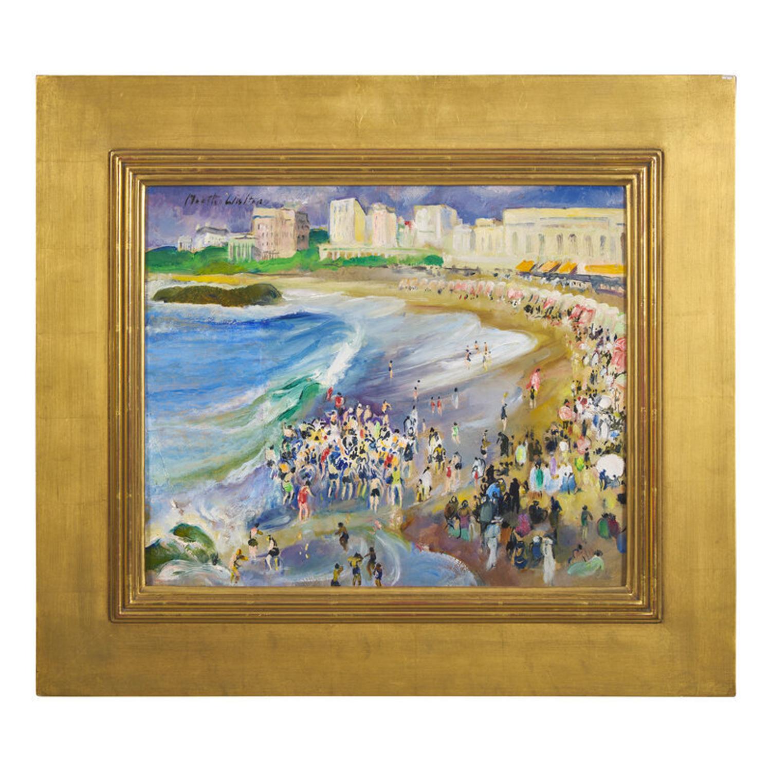 Martha Walter (American, 1875-1976) — Bathing by the Biarritz Rock