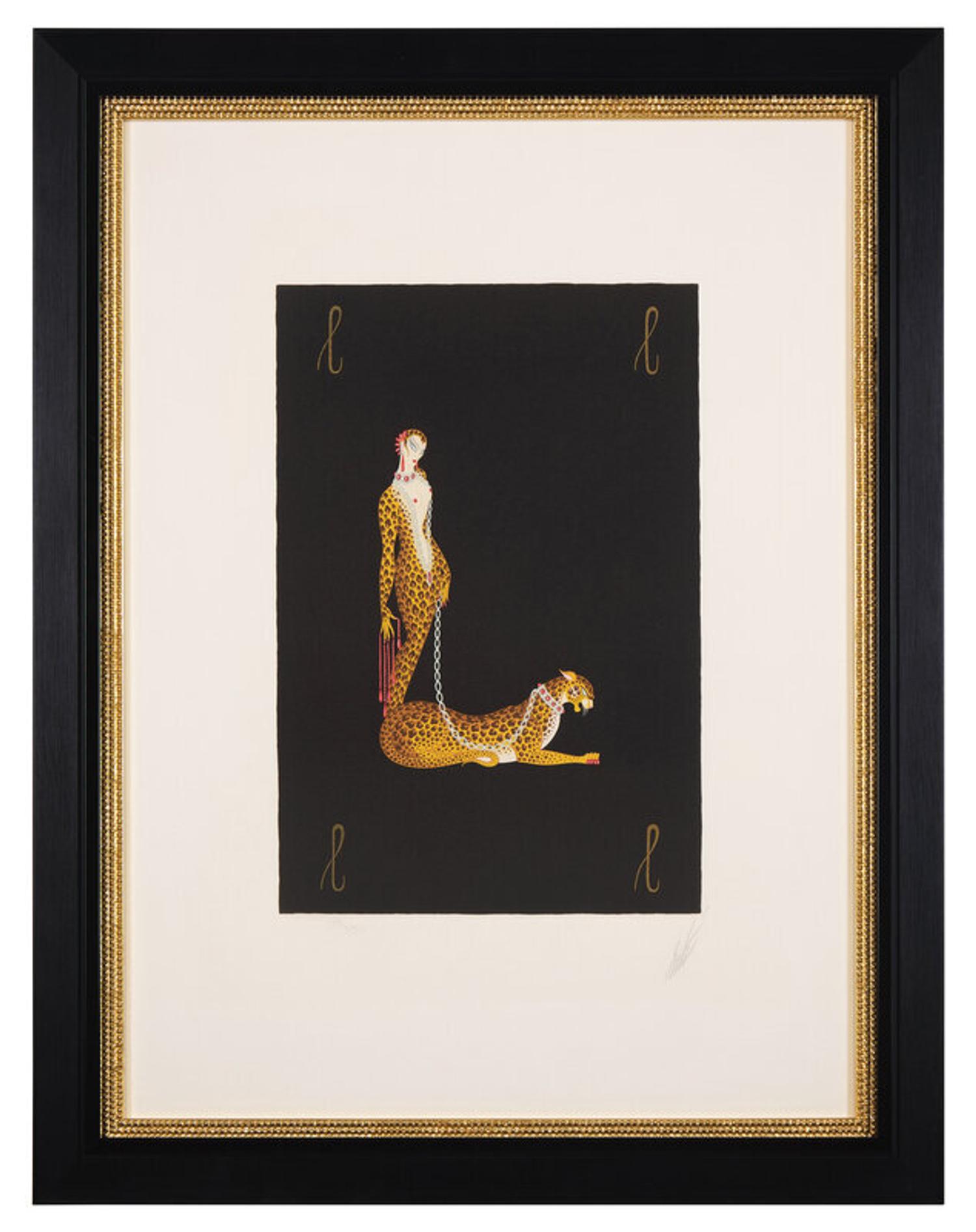 Erté (French, 1892-1990) — Letter L (from The Alphabet ) , 1976 and Slave of Salome, 1983 (two works)