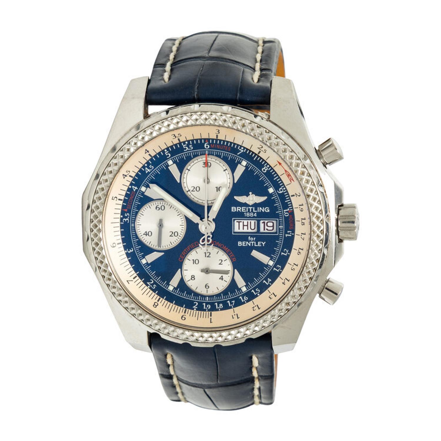 Breitling, Bentley, Ref. A13362, Stainless Steel 'Bentley GT Special Edition' Chronograph Day-Date Watch