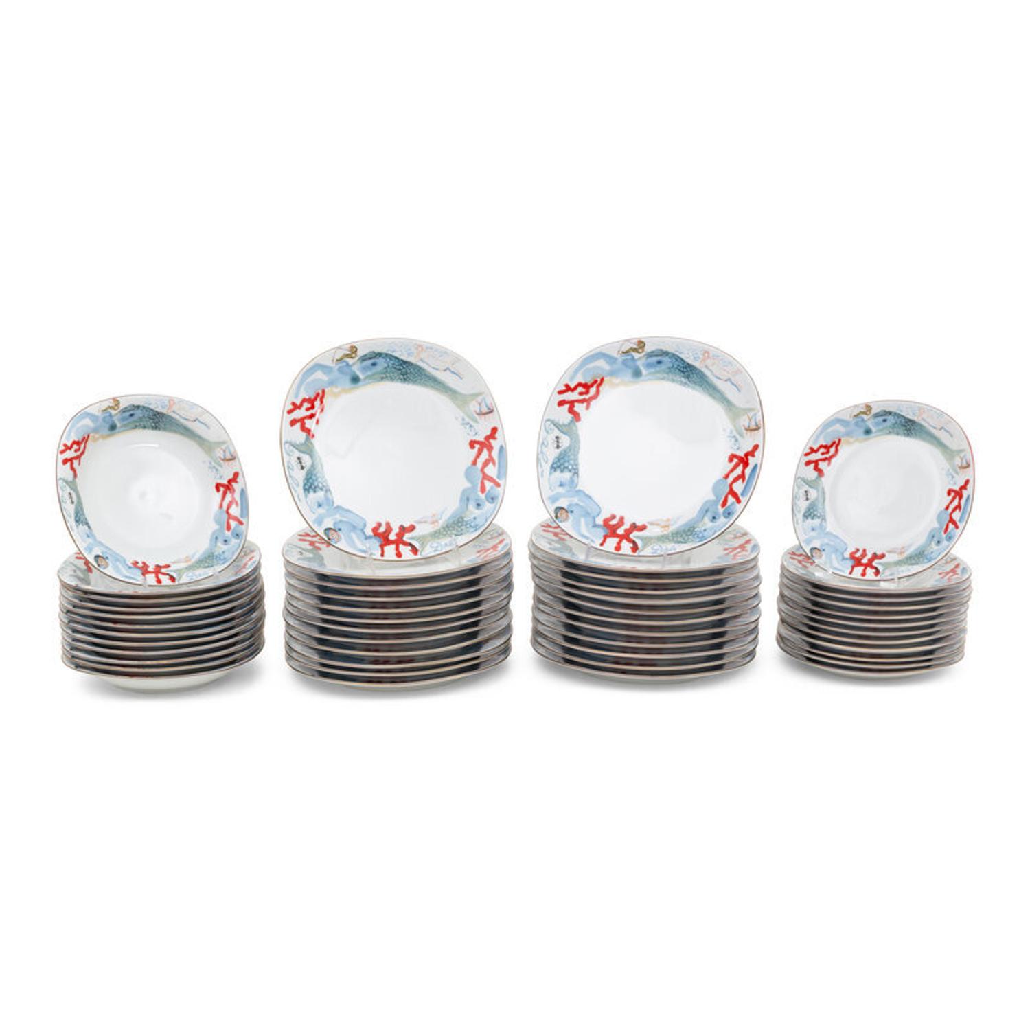 A Salvador Dali-Designed Porcelain Dinner Service