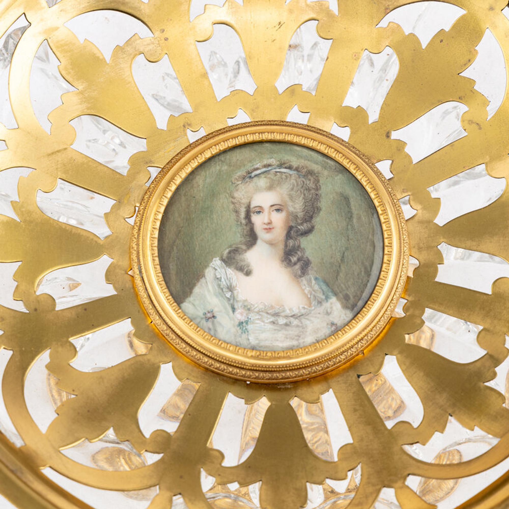 An English Gilt Brass and Cut Glass Centerpiece Bowl Retailed by Tiffany and Co.