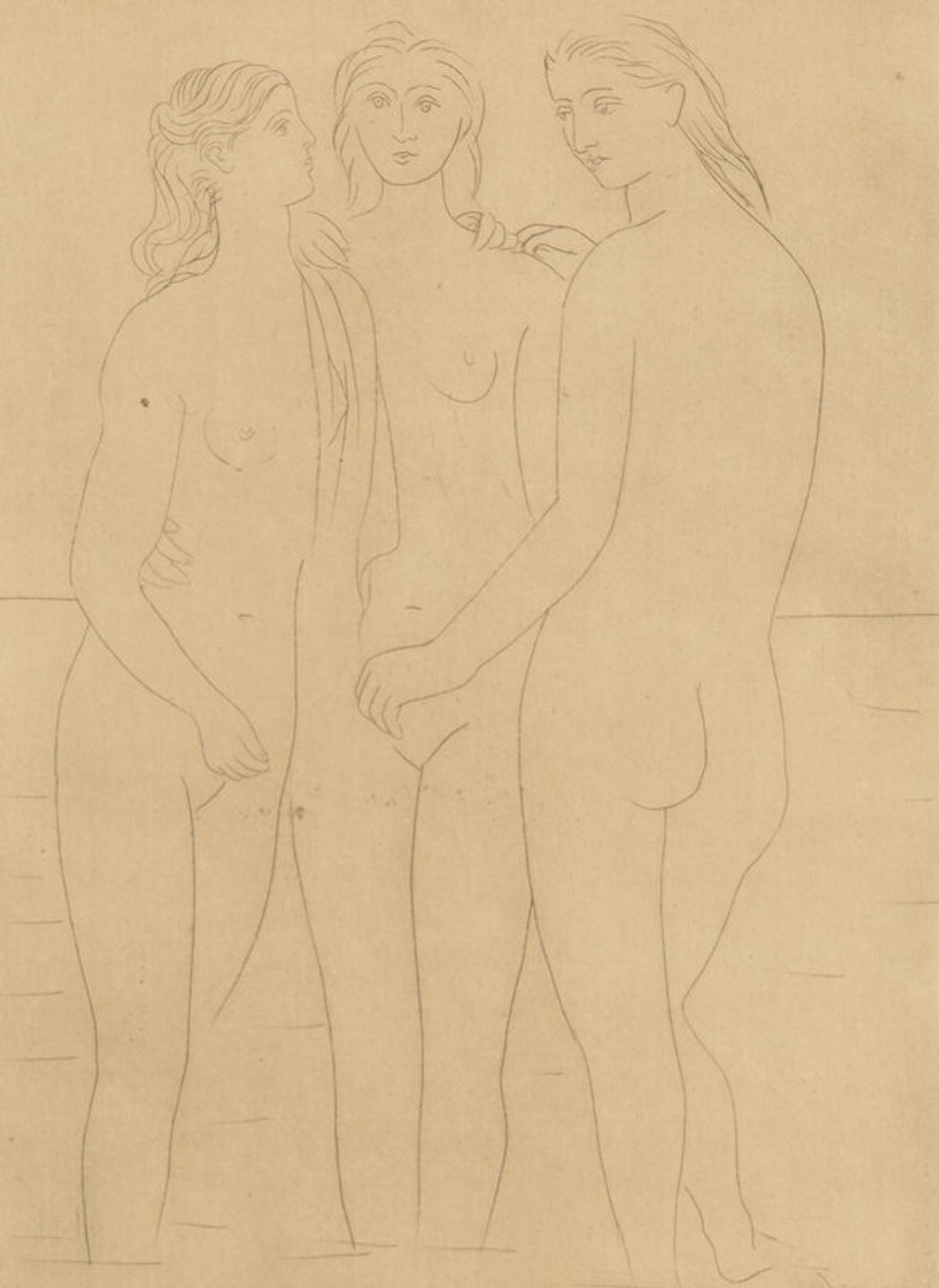 Pablo Picasso (Spanish, 1881-1973) — Les Trois Baigneuses, I, 1923