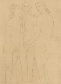 Pablo Picasso (Spanish, 1881-1973) — Les Trois Baigneuses, I, 1923