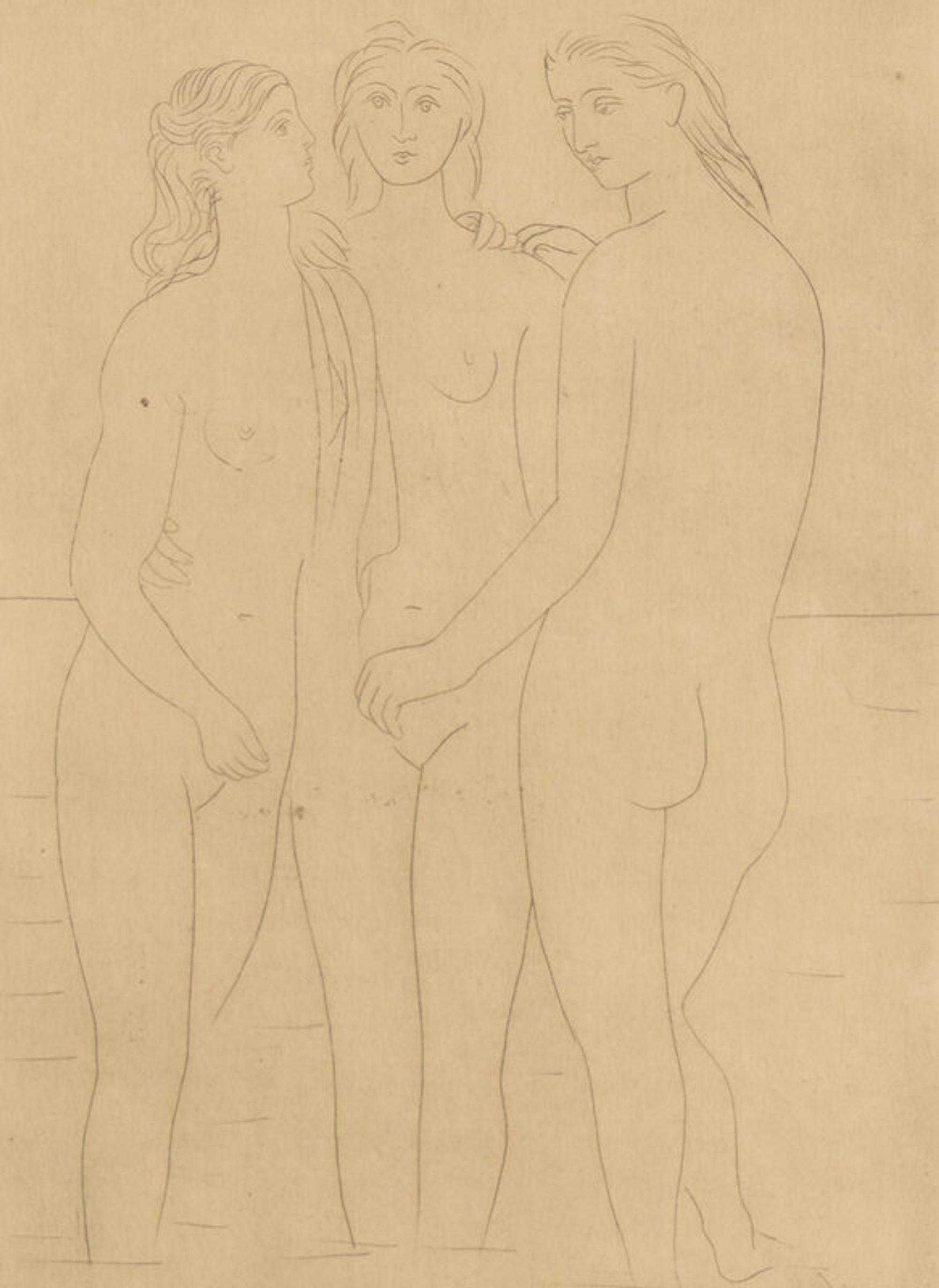 Pablo Picasso (Spanish, 1881-1973) — Les Trois Baigneuses, I, 1923