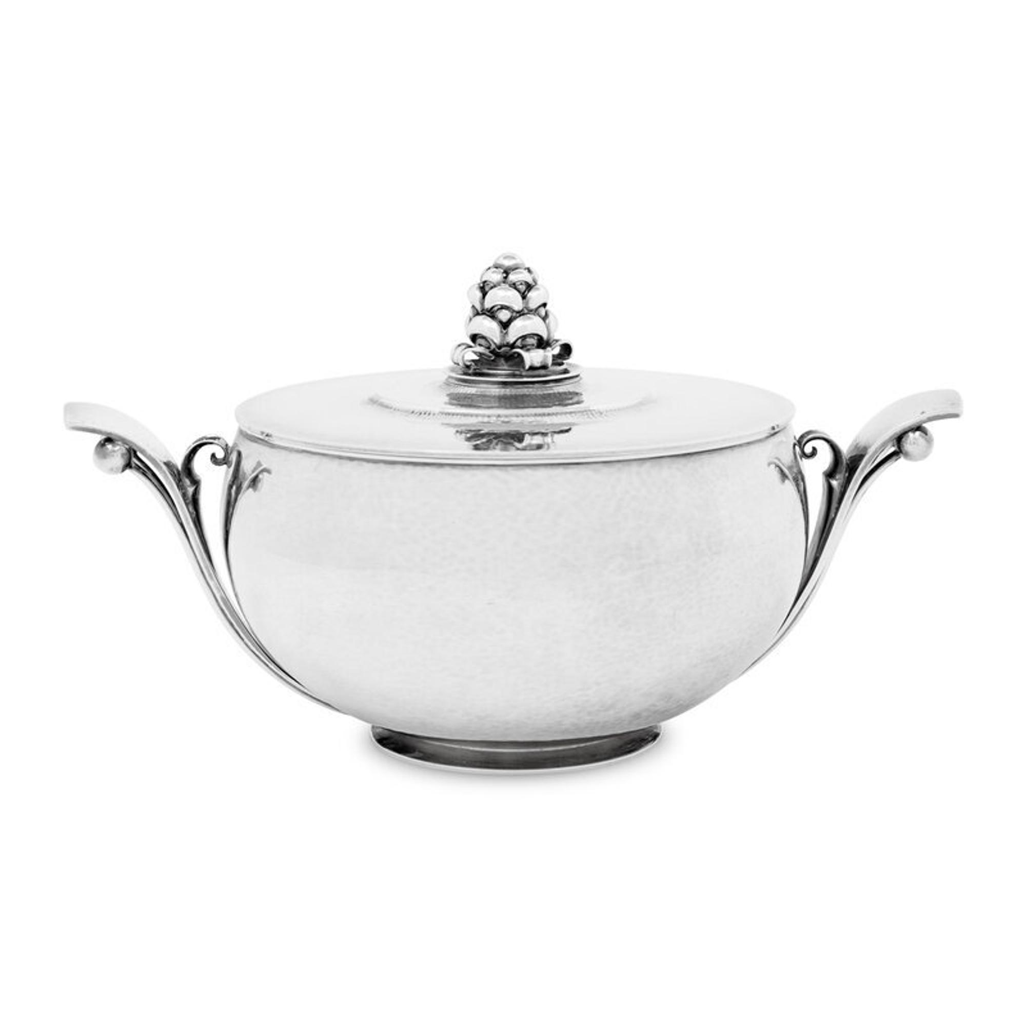 A Georg Jensen Silver Tureen and Cover