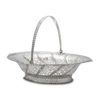 A George III Pierced and Engraved Silver Cake Basket