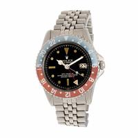 Rolex, Ref. 1675, Stainless Steel 'Pepsi' 'Eagle Beak' 'GMT Master' Watch with 'Gilt' Dial
