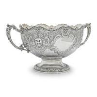 A Victorian Silver Rose Bowl