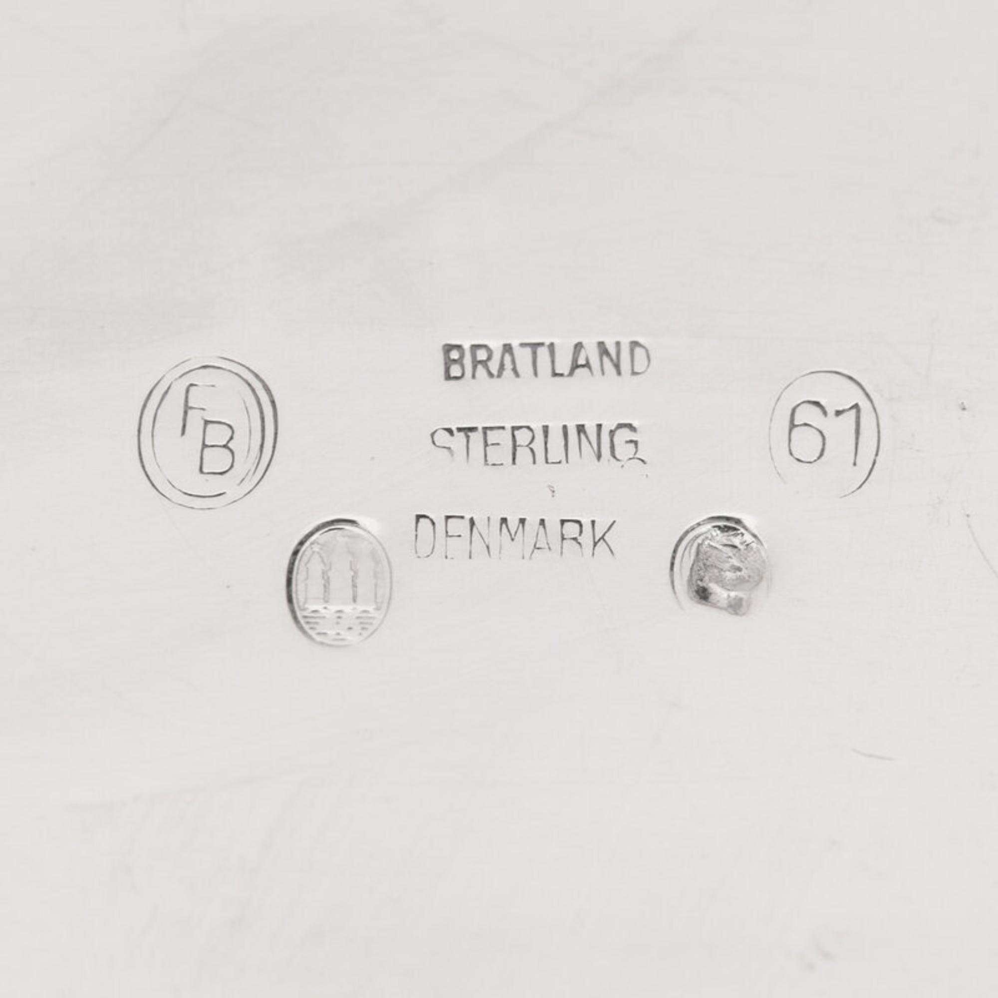 A Danish Silver Three-Piece Coffee Service