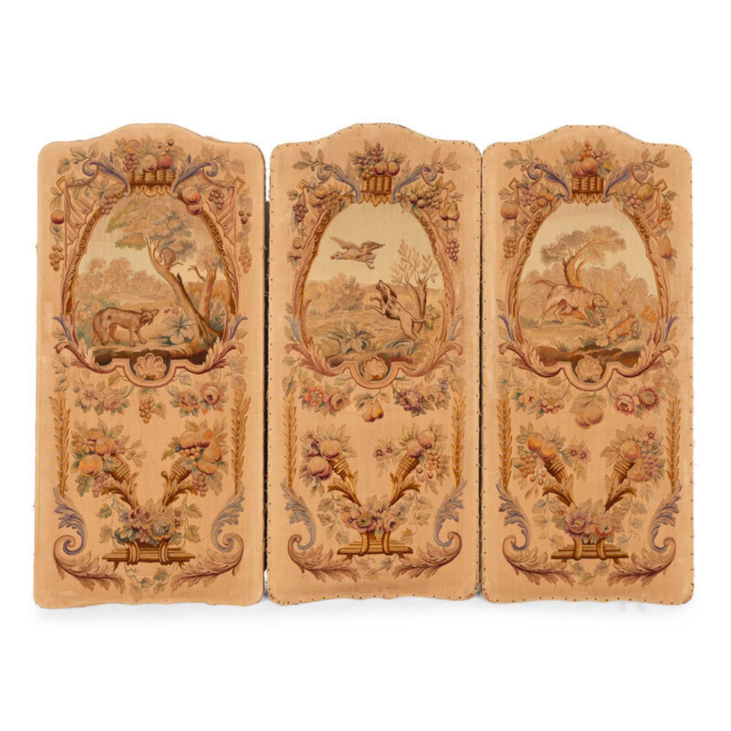 A Group of Six French Tapestry Panels
