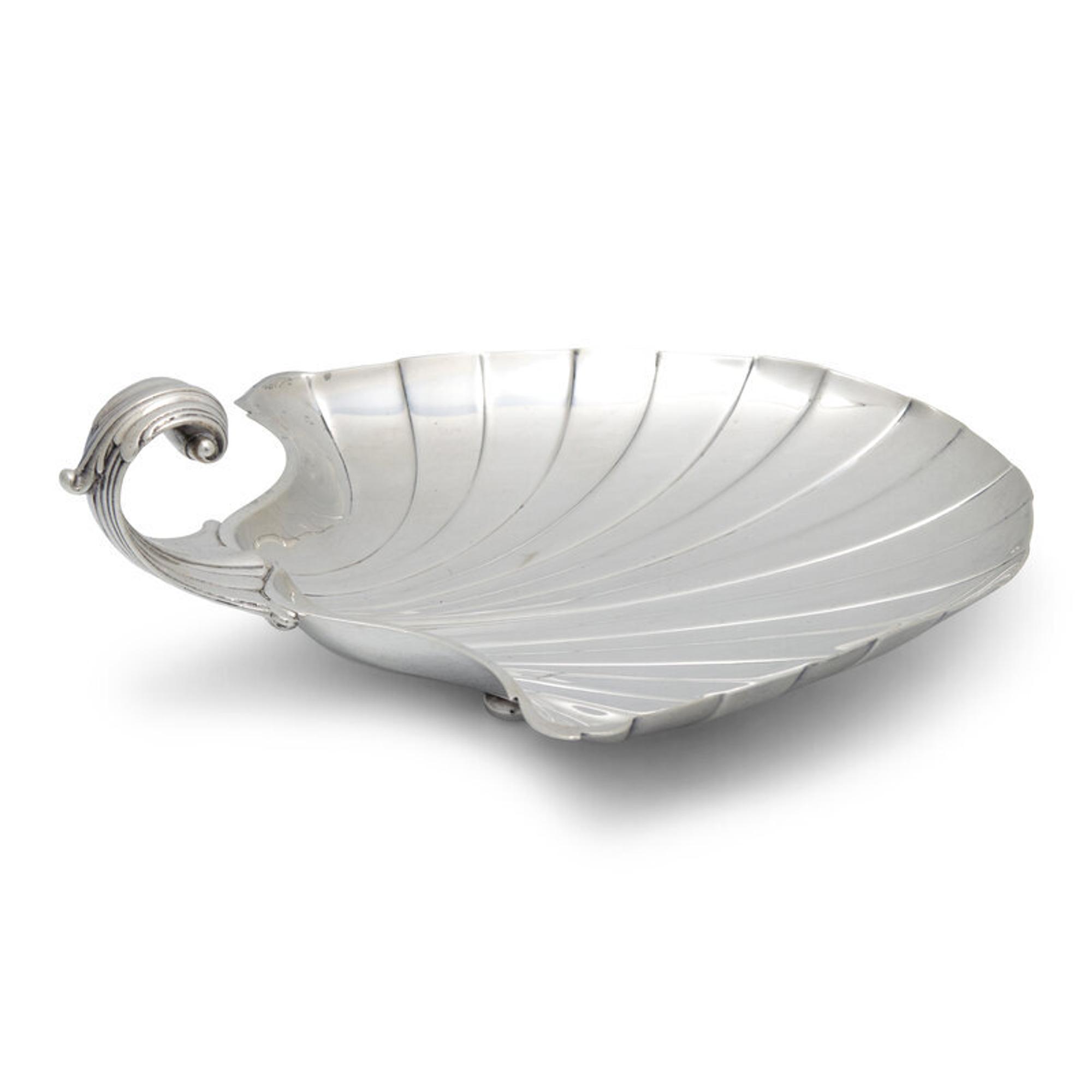 An American Silver Shell-Form Dish
