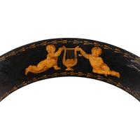 A Consulat Painted, Parcel Gilt and Ebonized Fauteuil