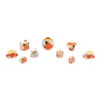 A Group of Nine Clarice Cliff Gardenia Ceramic Table Articles