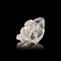 A Chinese Rock Crystal 'Peach' Coupe with 'Bat' Cover, 19th-20th Century 清晚期 水晶 桃蝠紋 洗