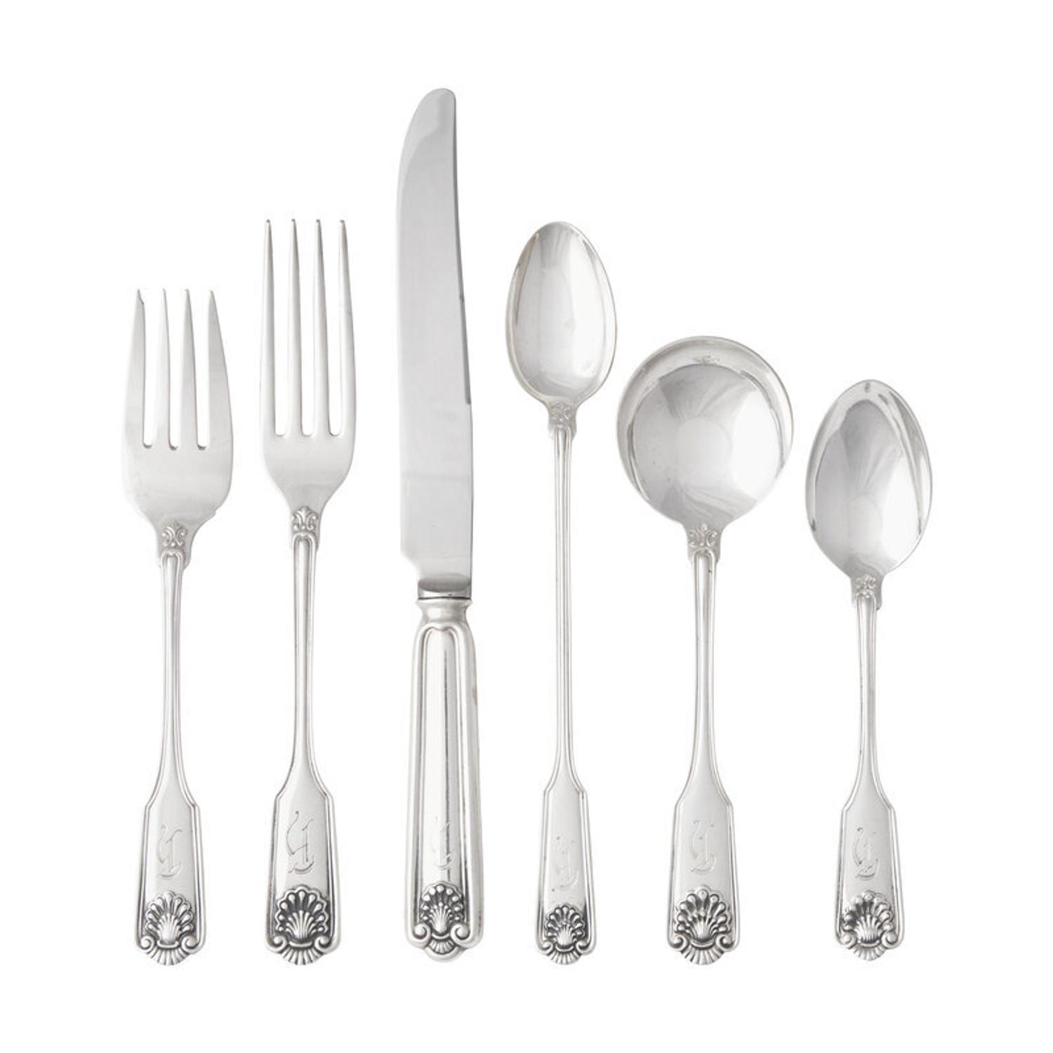 An American Silver Flatware Service