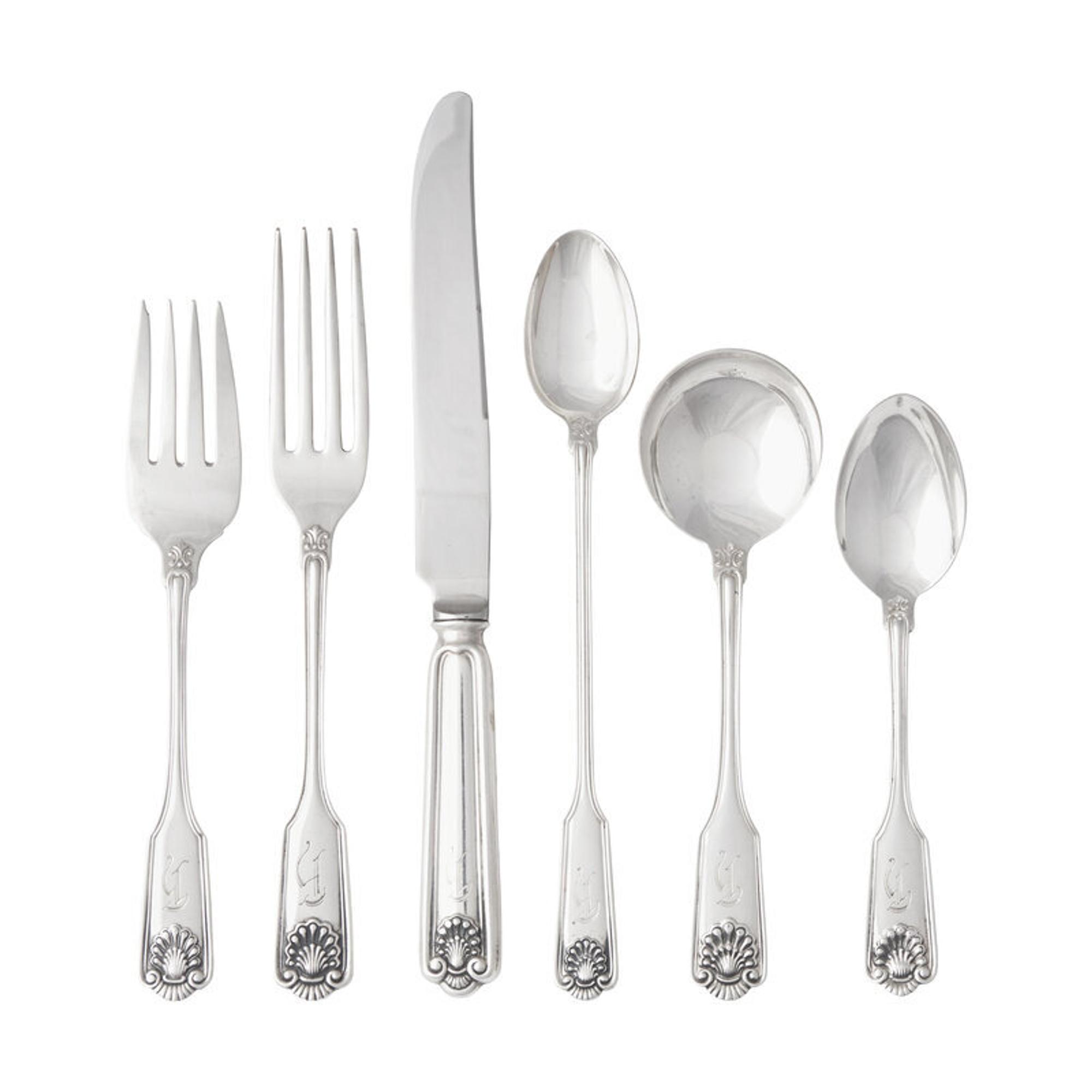 An American Silver Flatware Service