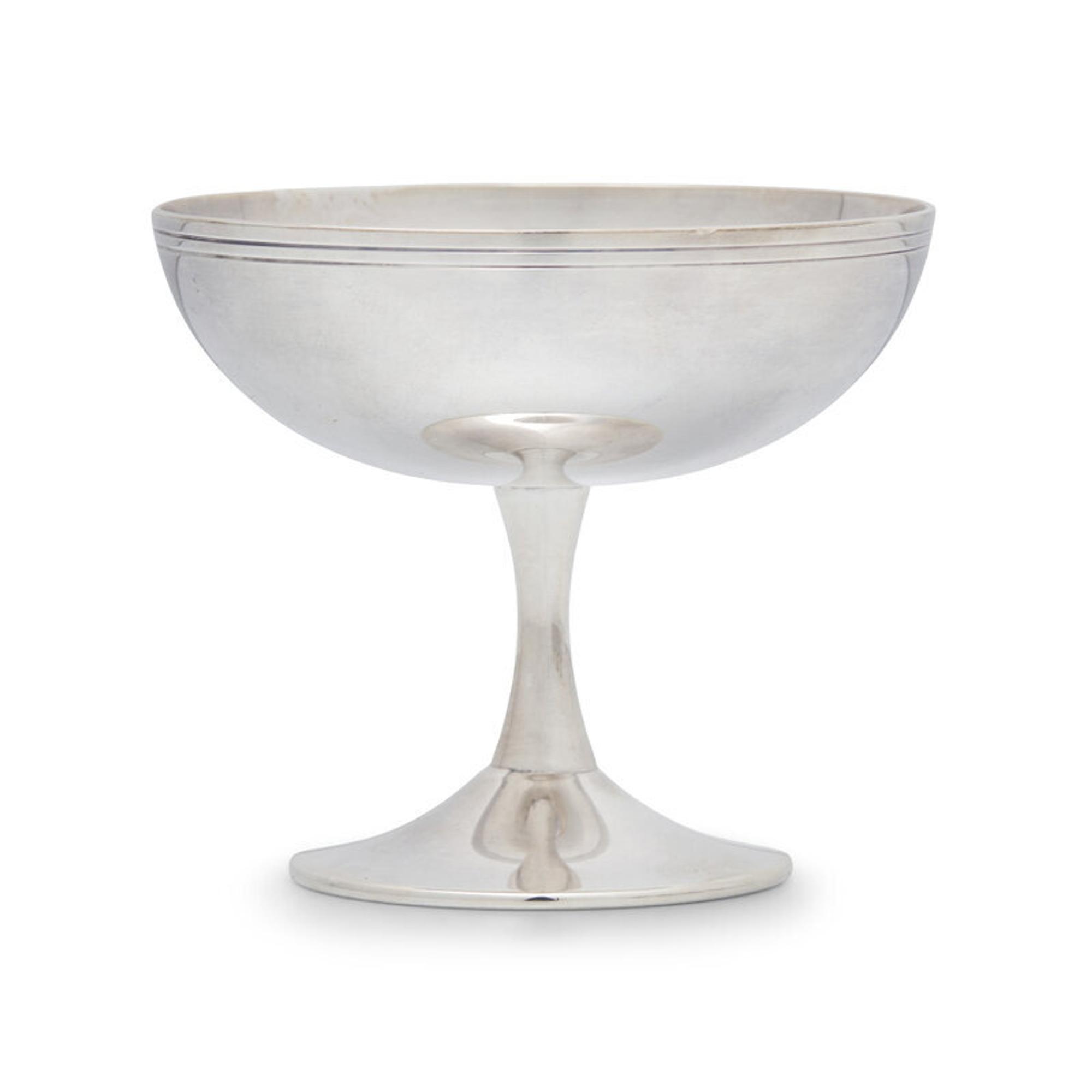 A Set of Eight Christofle Silver-Plate Sorbet Coupes