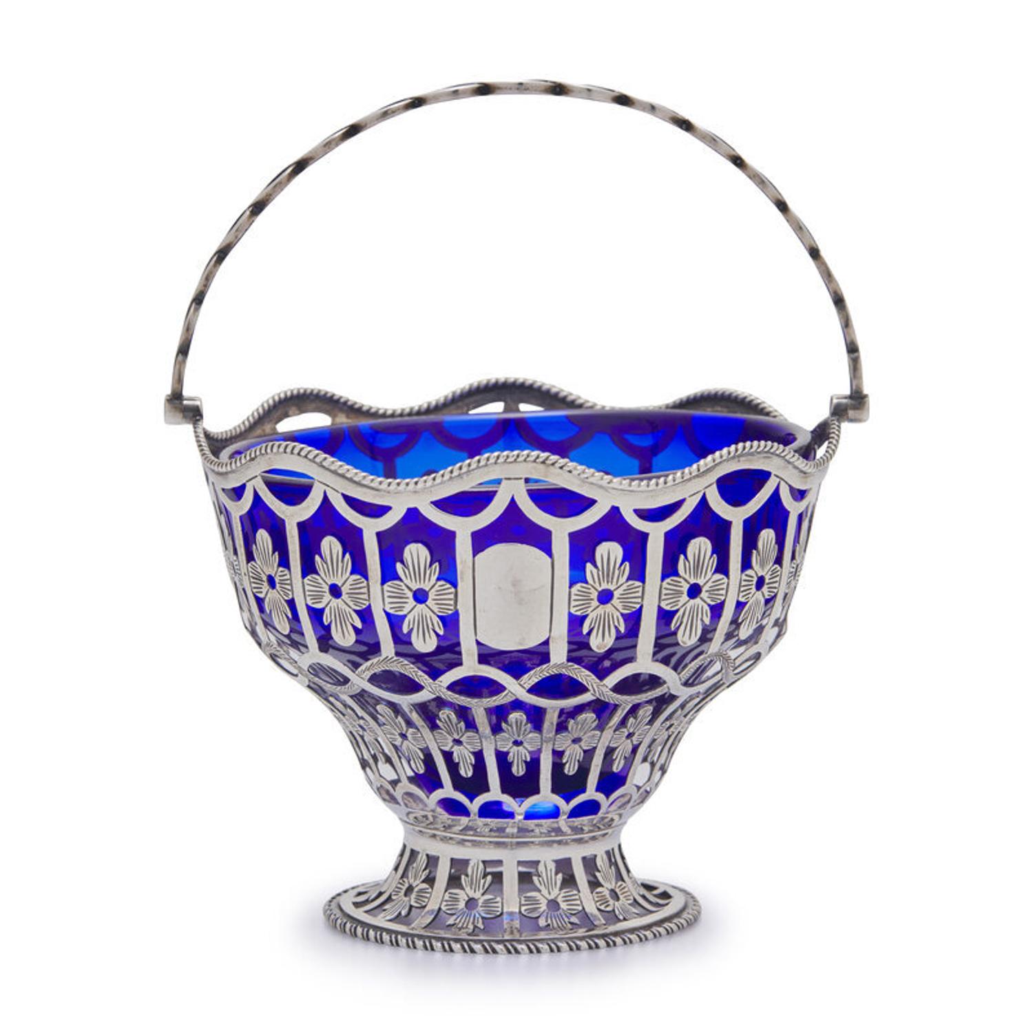 A George III Pierced Silver Sugar Basket