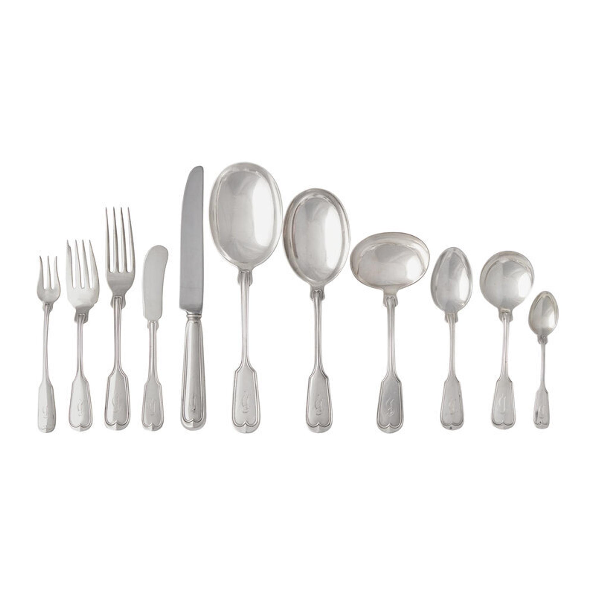 An American Silver Flatware Service