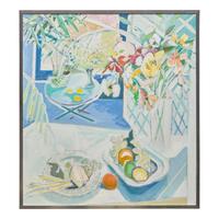 Jane Piper (American, 1916-1991) — Still Life with Fruit and Flowers, 1989-91