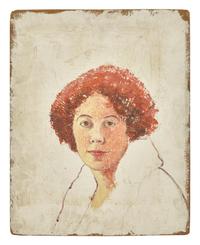 Emma Fordyce MacRae (American, 1887-1974) — Self Portrait; with Gloucester Study Verso (A Double-Sided Work)