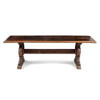 An Italian Renaissance Style Walnut Trestle Table
