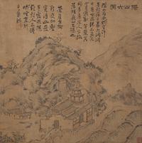 Yi Kong (Korean, Circa Mid 19th Century) 十九世纪朝鲜王朝纸本水墨山水册页六开