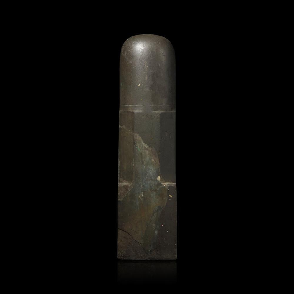 A Khmer Stone Lingam, C. 12th-13th Century 十二-十三世紀 高棉石雕林伽