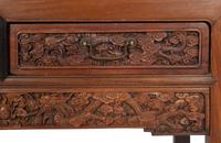 A Chinese Mixed Hardwoods Side Table, Incorporating Qing Dynasty Elements 近代 硬木邊桌