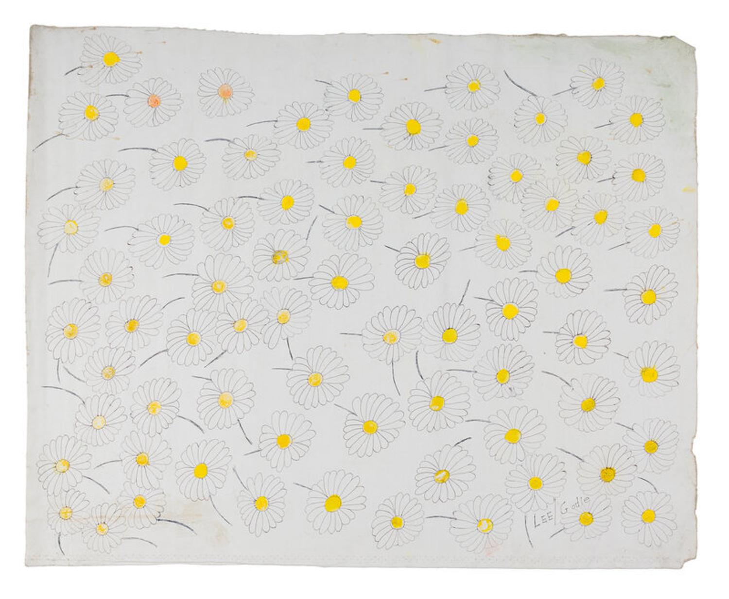 Lee Godie (American, 1908-1994) — Daisies
