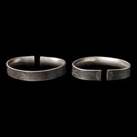 Three Pairs of Chinese Silver Bracelets, Late Qing Dynasty-Republic Period 晚清-民國 銀鐲三對