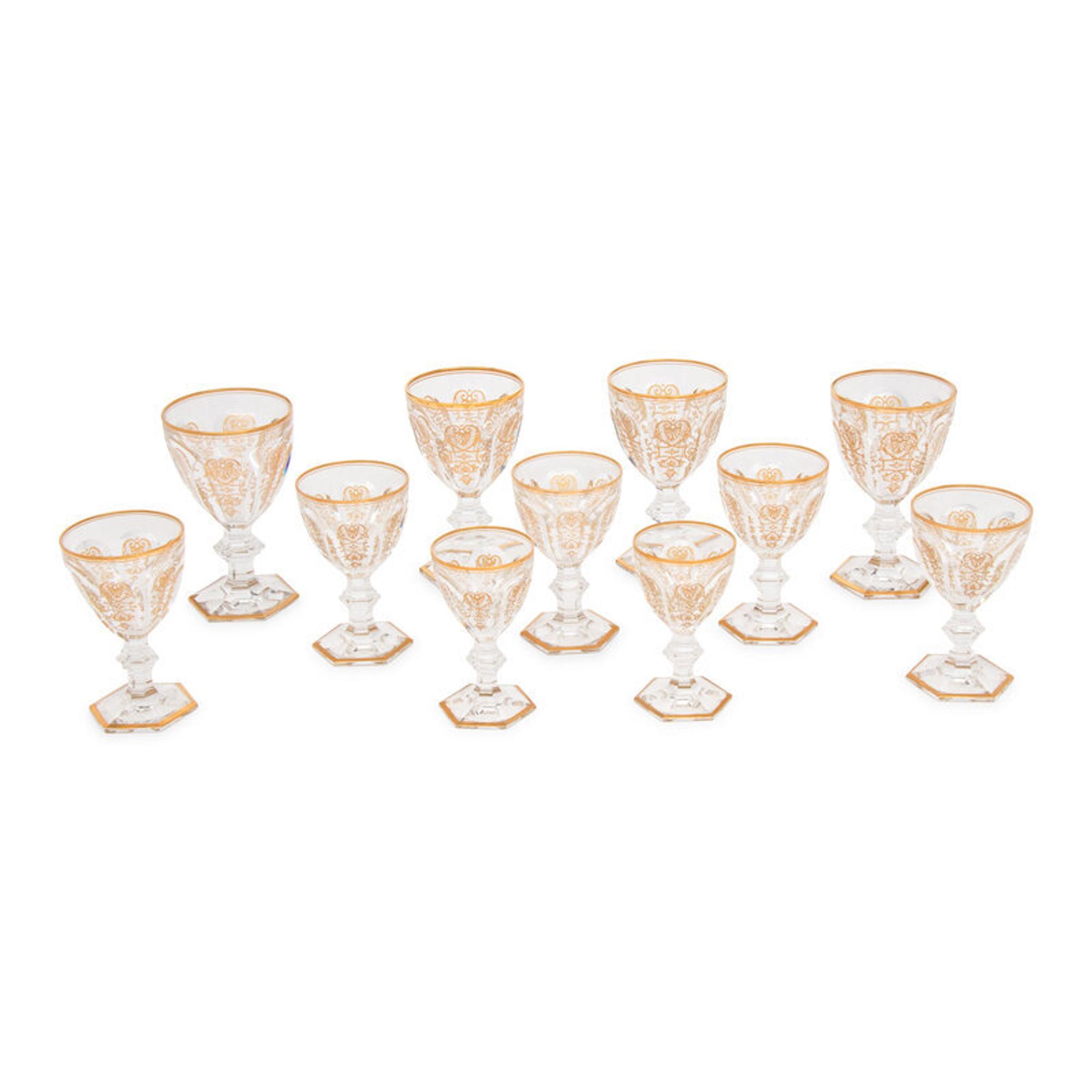 A Baccarat Empire Part Stemware Service