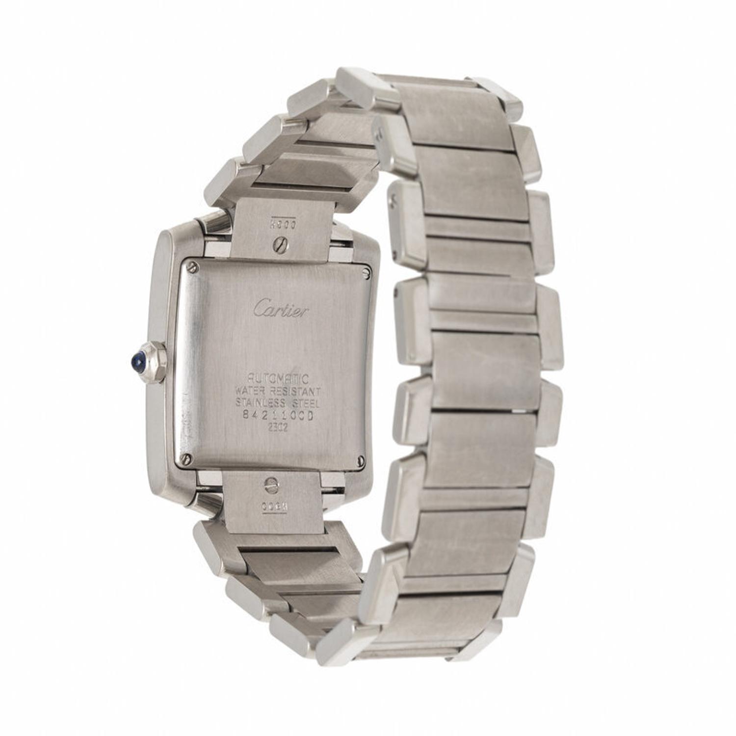 Cartier, Ref. 2302, Stainless Steel 'Tank Française' Date Watch