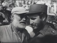 Osvaldo Salas (Cuban, 1914-1992) — Con Hemingway (Fidel Castro with Ernest Hemingway), 1960