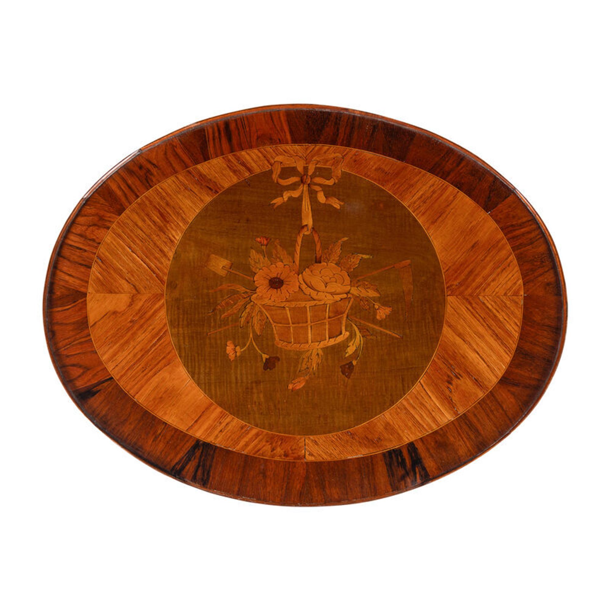 A Louis XVI Style Kingwood and Marquetry Writing Table