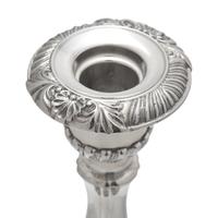 Six Italian Silver-Plate Candlesticks