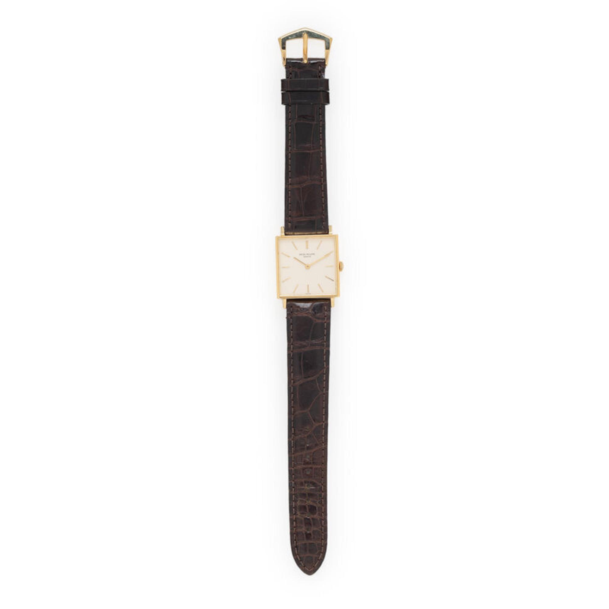 Patek Philippe, Ref. 3430, 18K Yellow Gold Square Watch, with Patek Philippe Extract from the Archives
