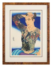Paul Binnie (Scottish, b. 1967) — Shibaraku, Adesugata, Kunisada no Danjūrō, and Ushiwakamaru to Benkei (4 works), 1994-2015