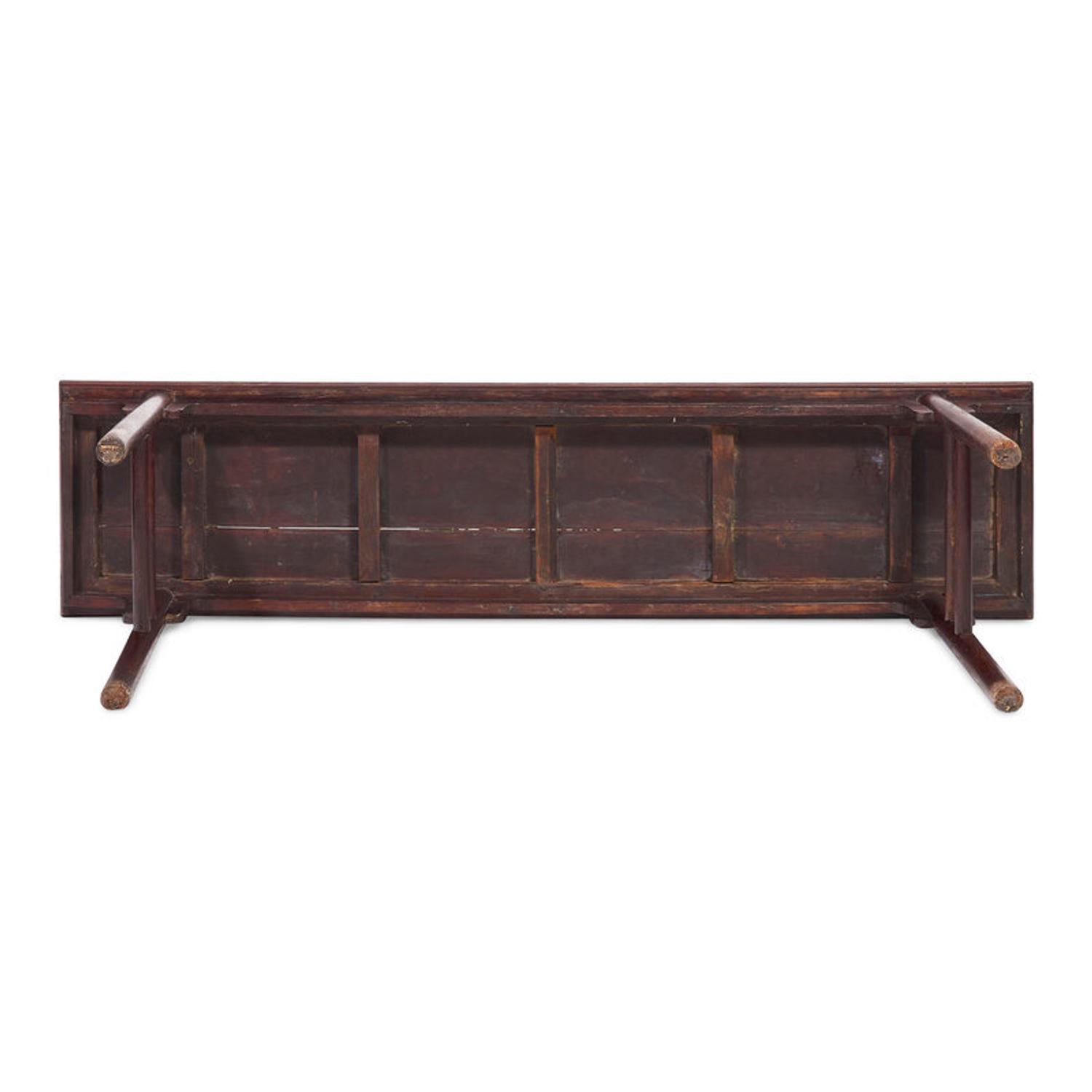 A Chinese Tielimu Recessed-Leg Altar Table, Pingtou'an, Qing Dynasty 清 鐵力木平頭案