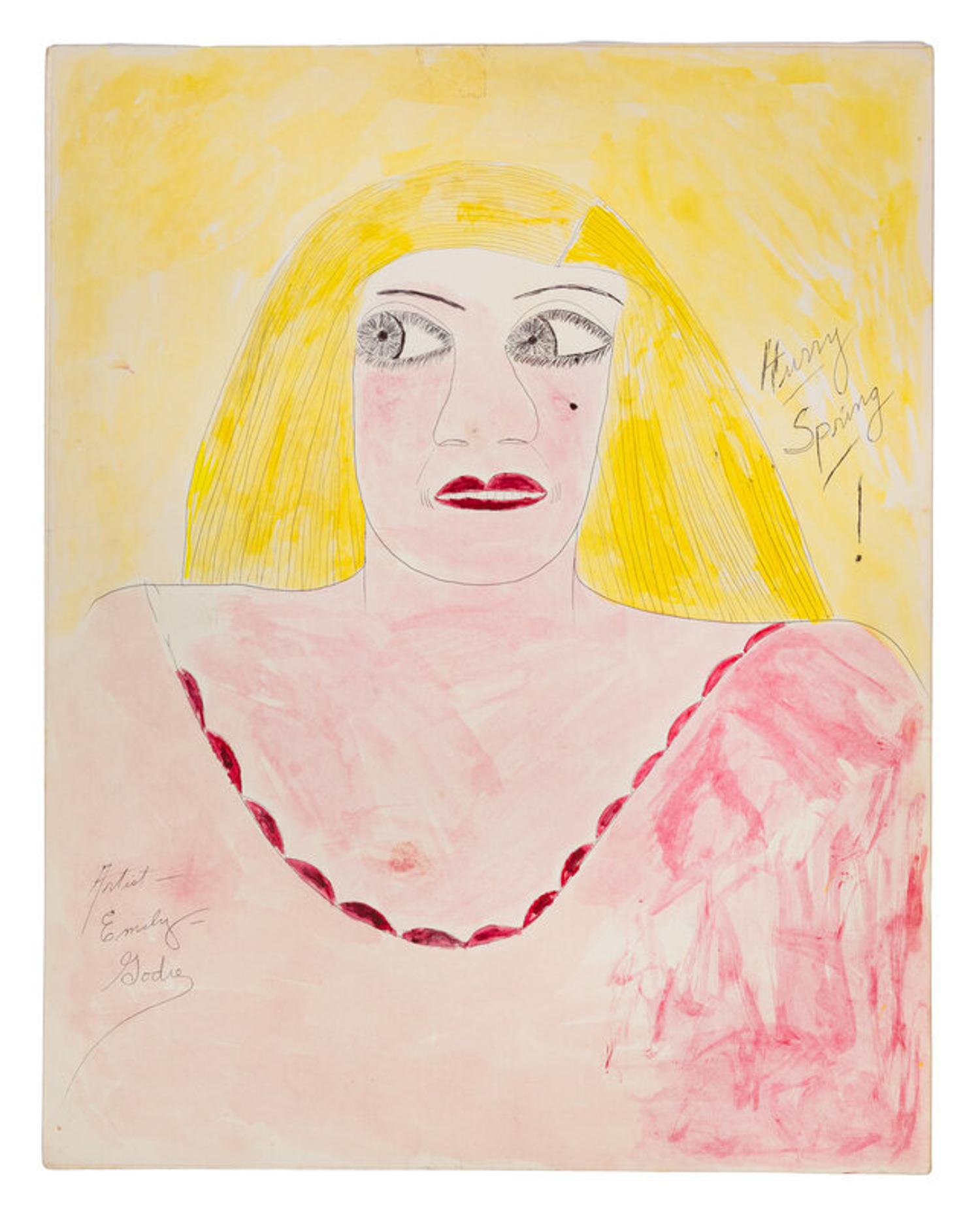 Lee Godie (American, 1908-1994) — Blonde Woman