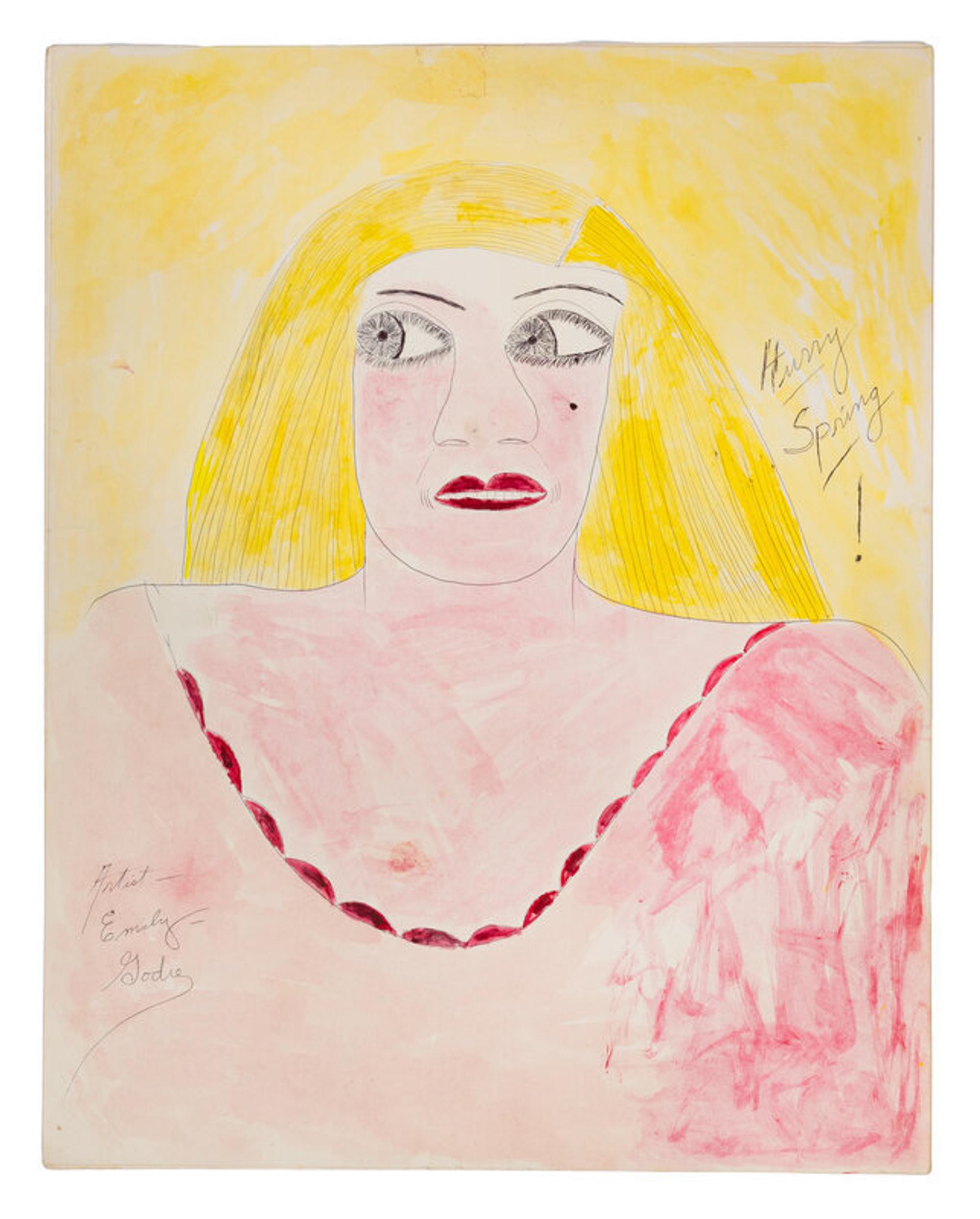Lee Godie (American, 1908-1994) — Blonde Woman