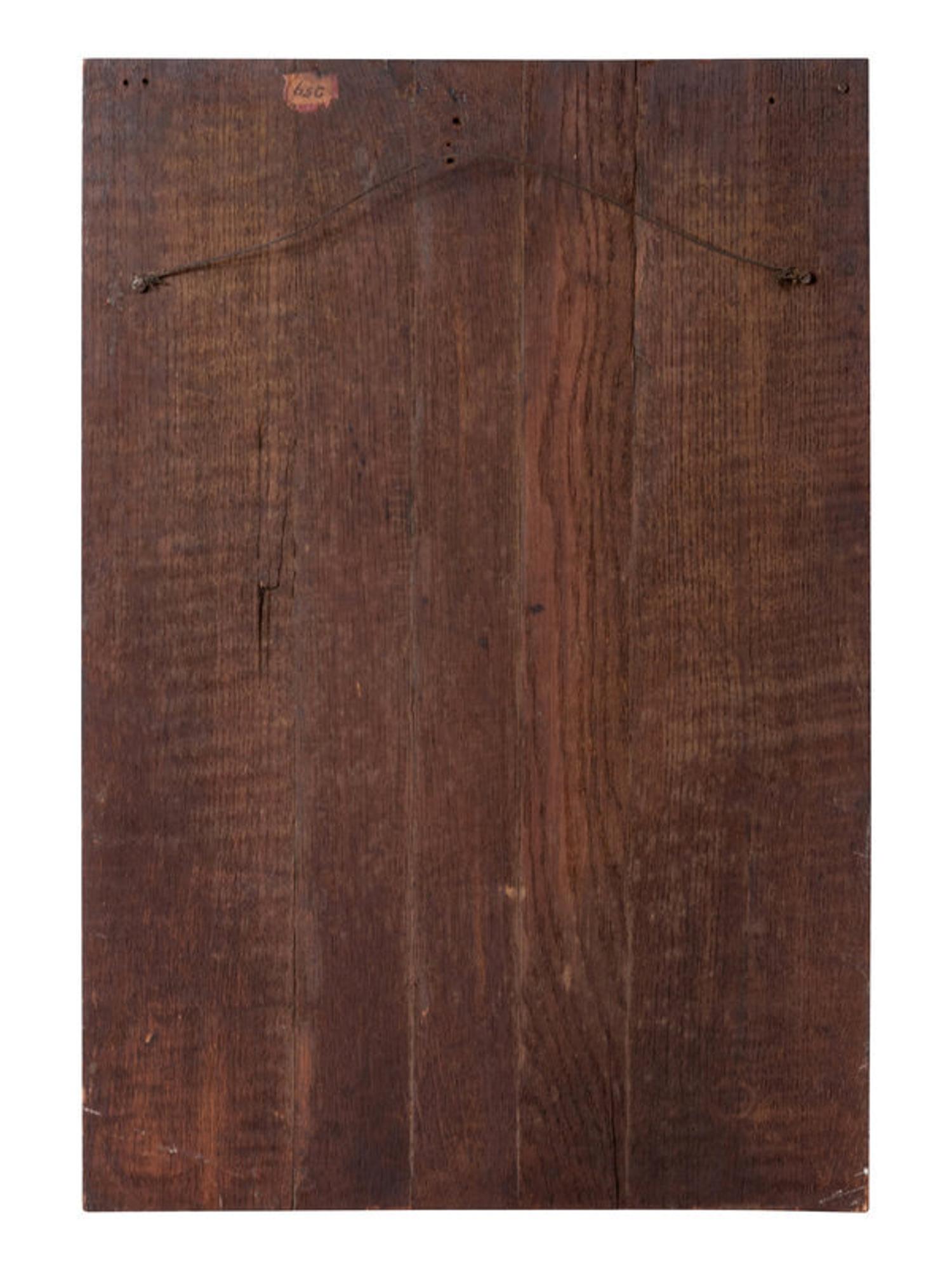 A Franco-Flemish Carved Chestnut Relief Panel Depicting the Adoration of the Christ Child
